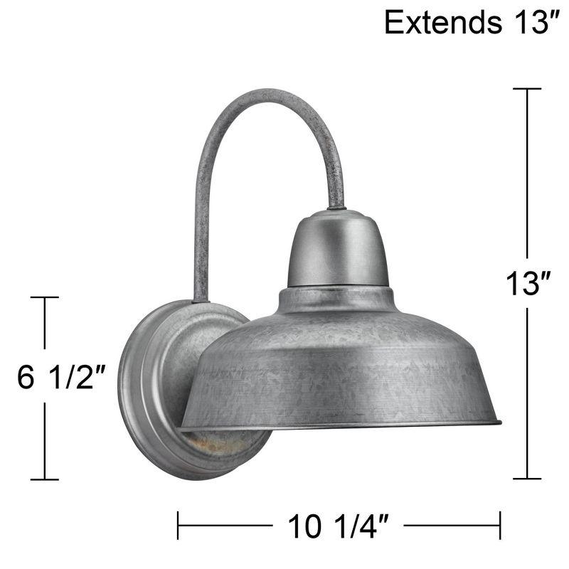 Galvanized Steel 13" Rustic Industrial Wall Sconce