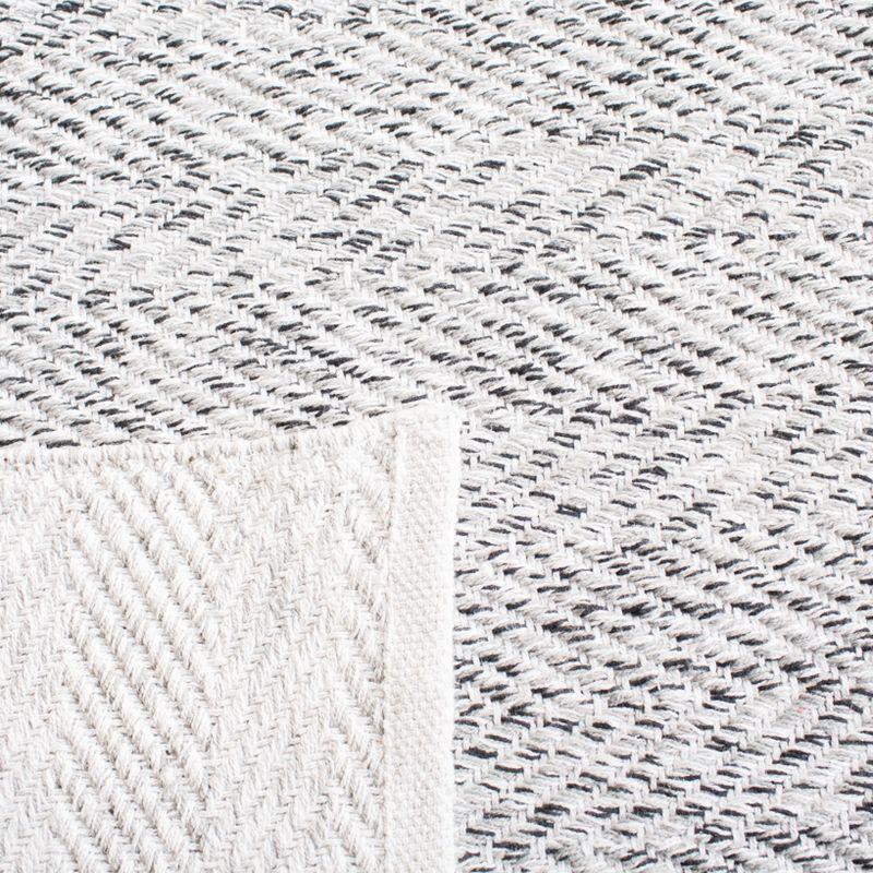 Nantucket NAN148 Hand Loomed Indoor Accent Rug - Ivory/Charcoal - 3'x5' - Safavieh