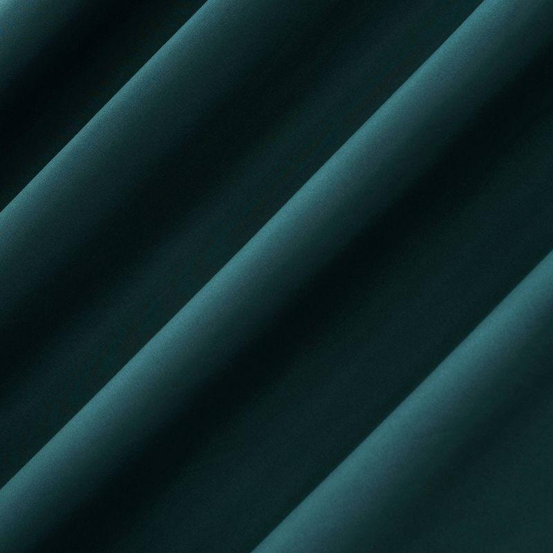 Teal Blackout Thermal Back Tab Curtain Panel 40"x63"