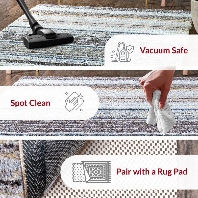 Nuloom Drey Striped Shag Indoor Area Rug