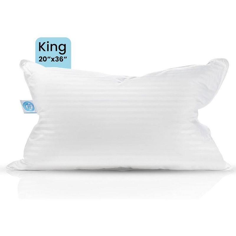 East Coast Bedding Balanced Dream 50/50 Goose Feather Down Pillow Pack of 1