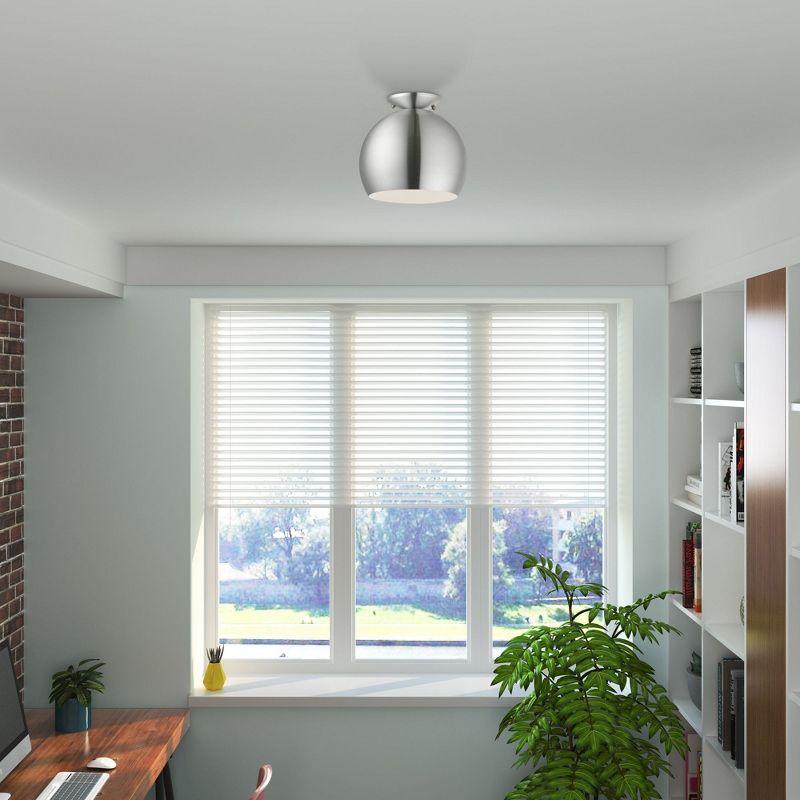 Livex Lighting Piedmont 1 - Light Semi-Flush Mount in  Brushed Aluminum