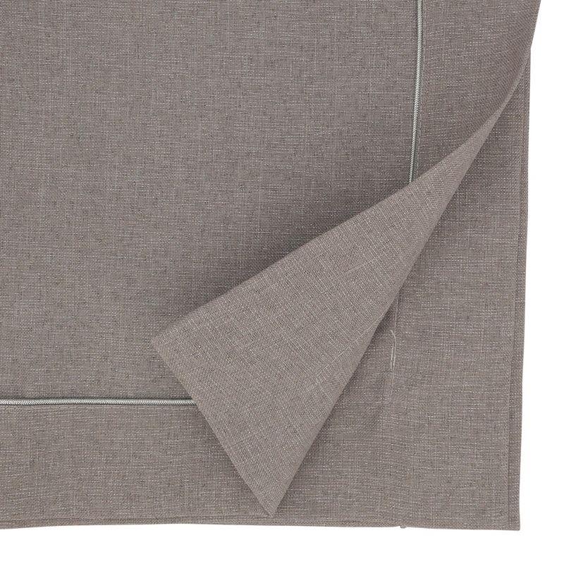 Saro Bourget Collection Shimmering Tablecloth with Piping Detail