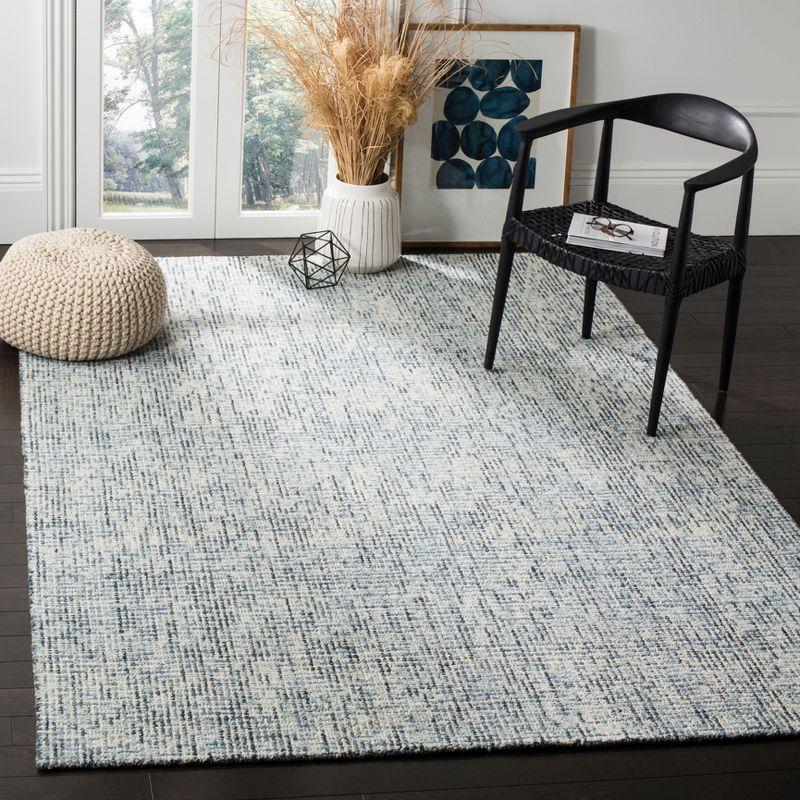 Abstract ABT468 Handmade Indoor Area Rug - Blue/Charcoal - 5'x8' - Safavieh