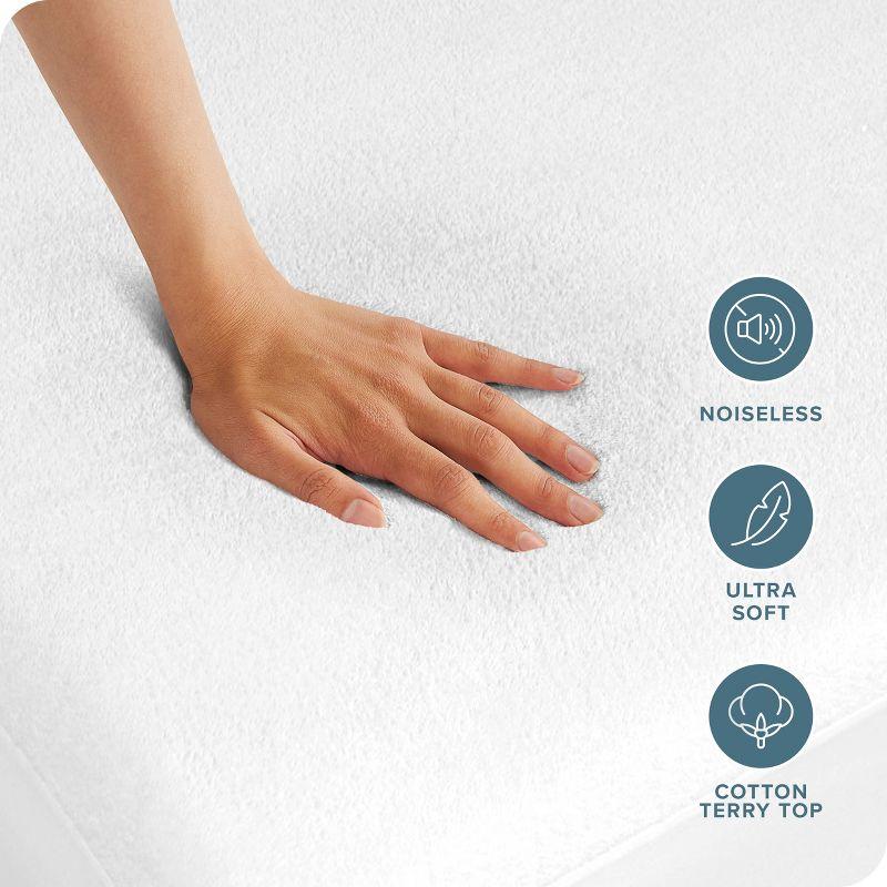Bare Home Waterproof Fitted Mattress Protector Mattress Protector Case Pack