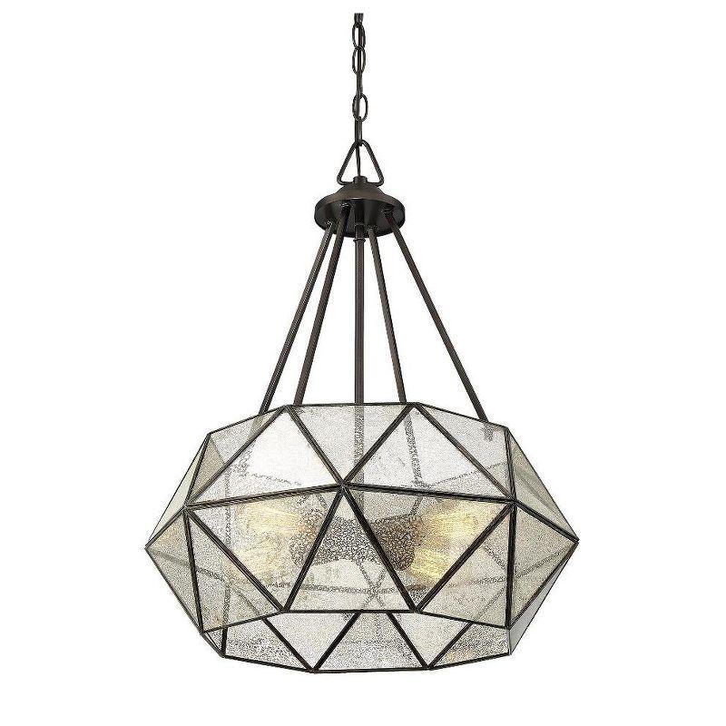 Sky 4 Light Metal Dimmable Geometric Chandelier