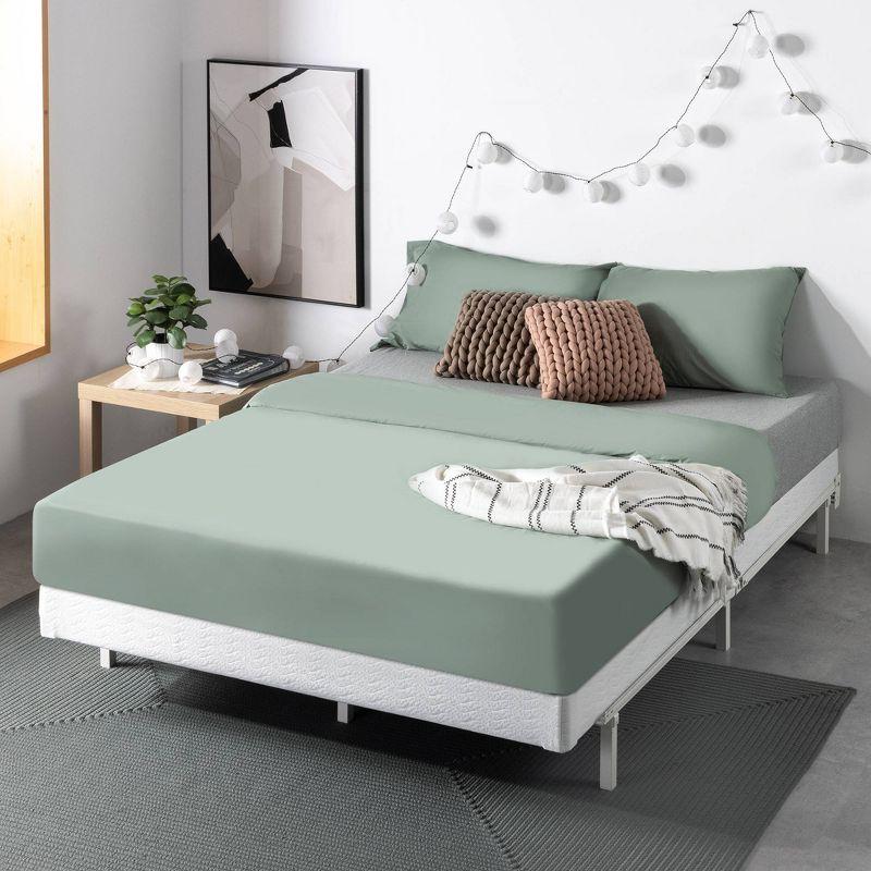 Gray Steel Twin XL Smart BoxSpring with Quick Assembly