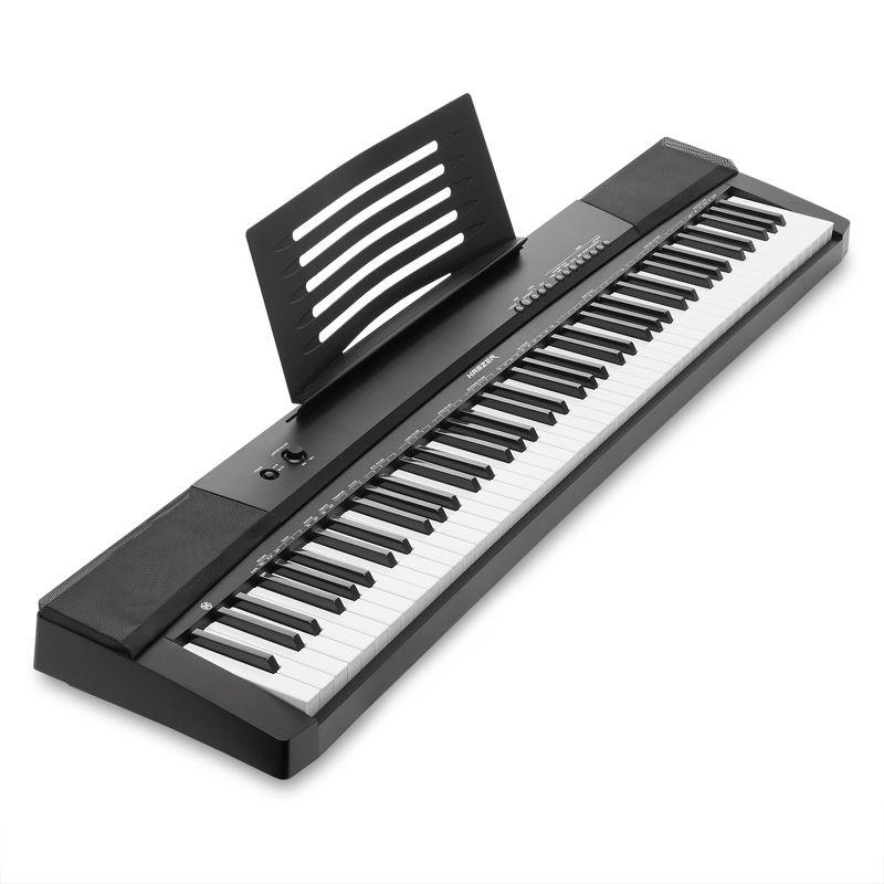 Hamzer 88 Key Electronic Keyboard Piano w/ Full Size, Semi Weighted Keys, Built-In Speakers, & Sustain Pedal