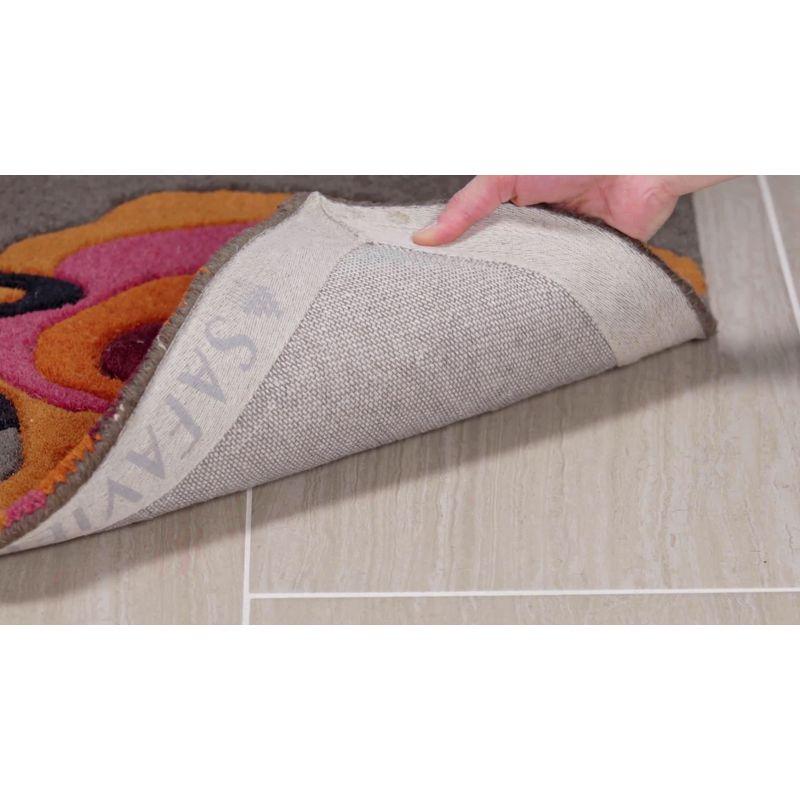Soho SOH853 Hand Tufted Area Rug - Grey/Orange - 6'x9' - Safavieh.