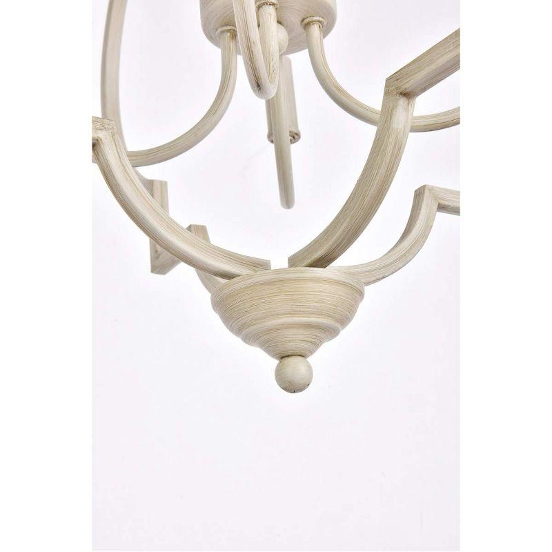 Elegant Lighting Sandara 4 lights pendant in weathered dove