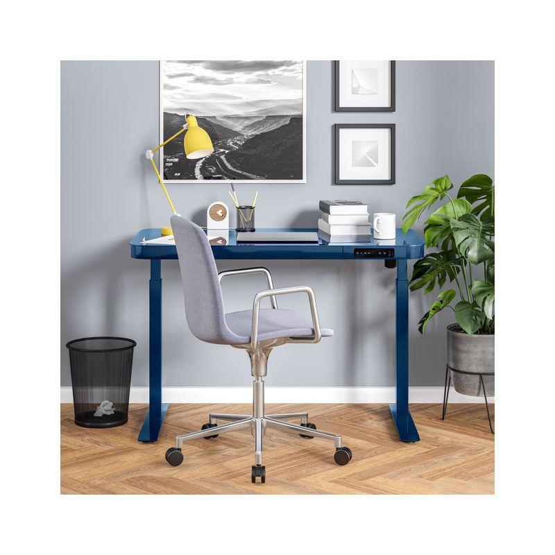 airLIFT 48" W Electric Adjustable Height Tempered Glass Desk