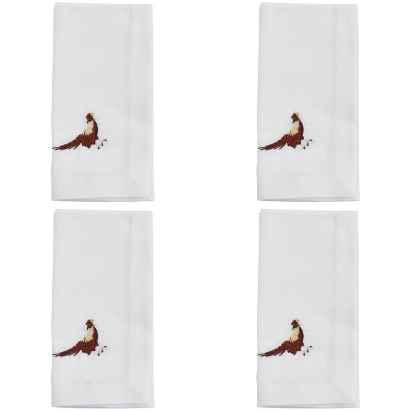 Saro Worsham Collection Polyester Animals/Nature Square Napkin (Set of 4)