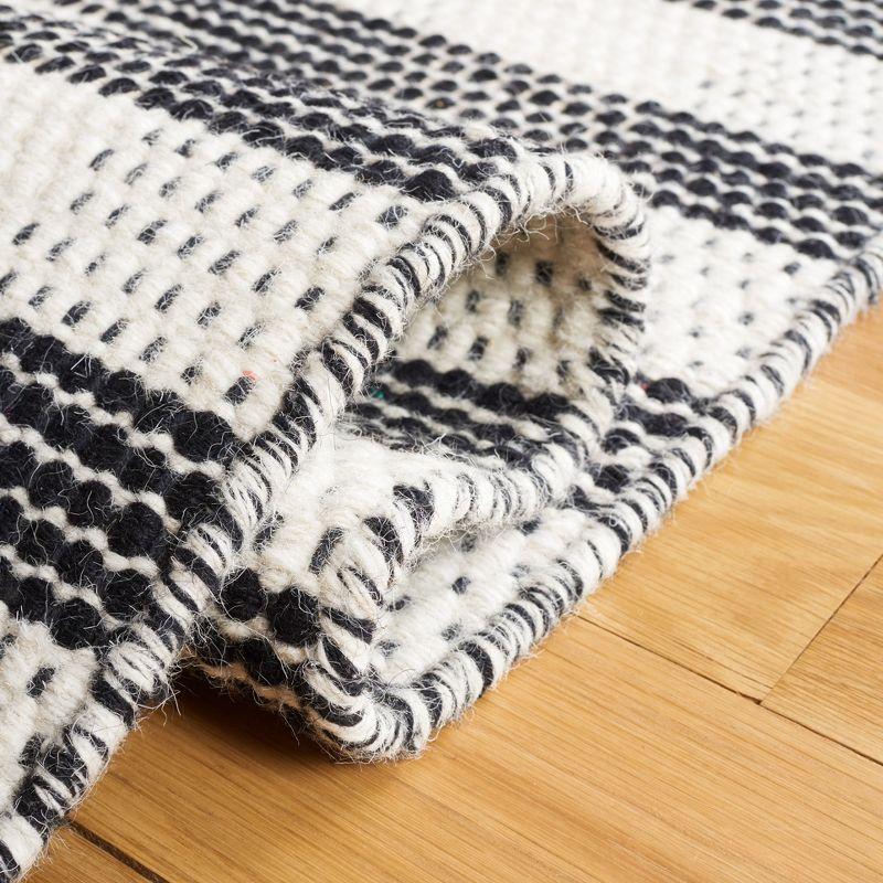 Boho-Chic Classic Flat Weave Striped Kilim Area Rug