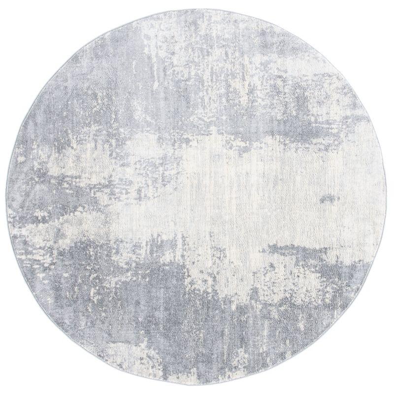 Steelside™ Adilene Abstract Light Gray/Ivory Area Rug