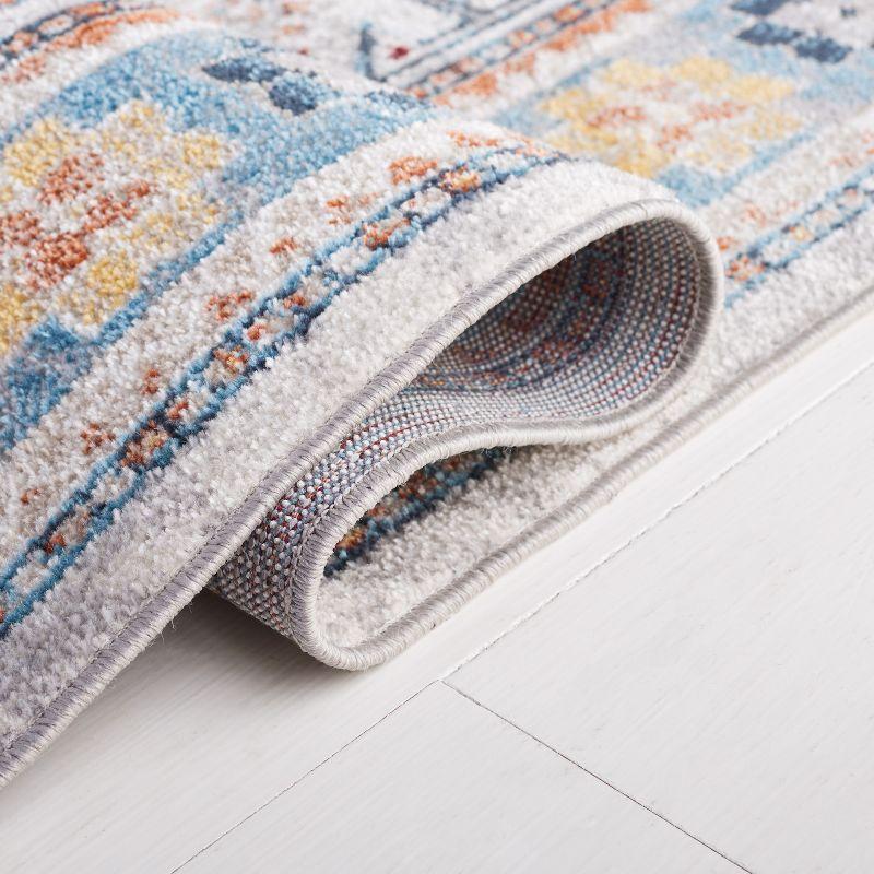 Bayside BAY106 Power Loomed Area Rug - Gray/Blue - 5'3"x7'6" - Safavieh.