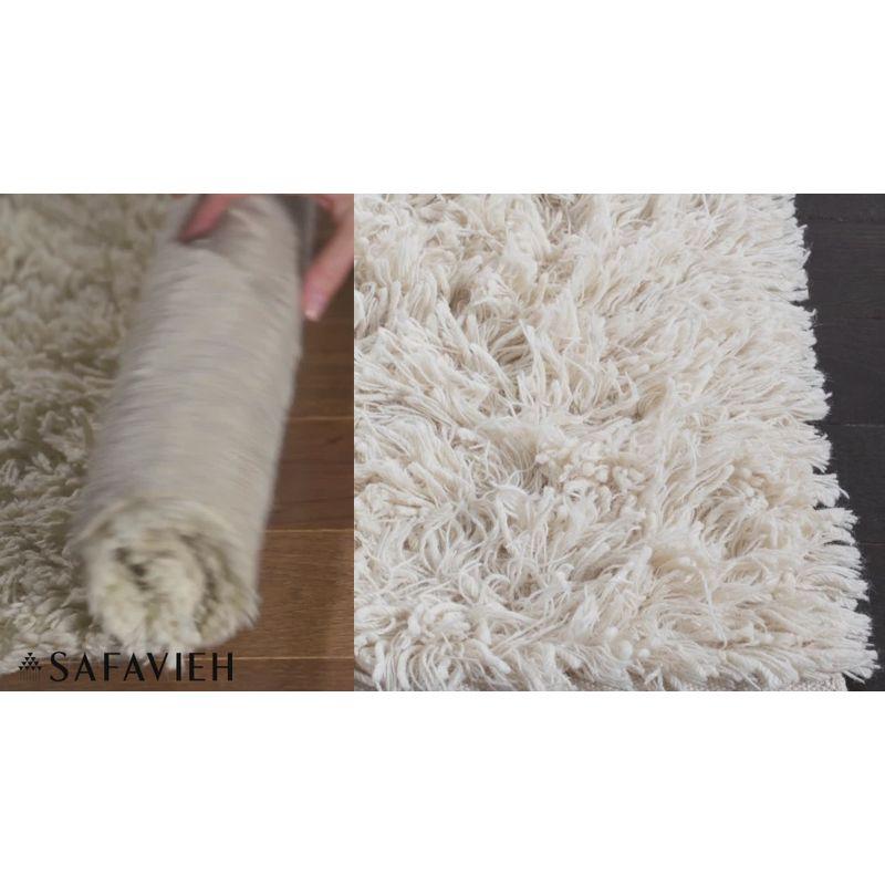 Shag SG731 Hand Woven Runner Rug - Ivory - 2'3"x6' - Safavieh.