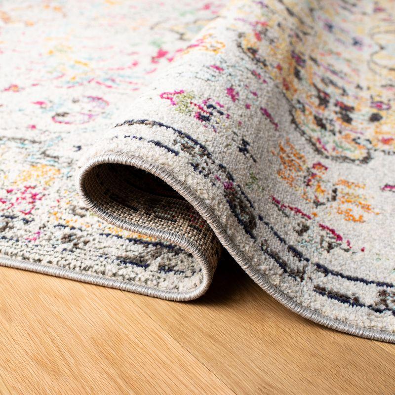 Madison MAD447 Power Loomed Indoor Runner Rug - Grey/Gold - 2'2"x6' - Safavieh