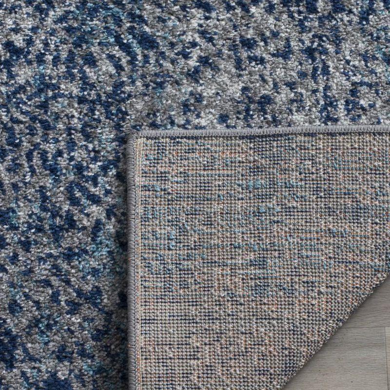 Madison MAD604 Power Loomed Indoor Runner Rug - Navy/Silver - 2'3"x14' - Safavieh