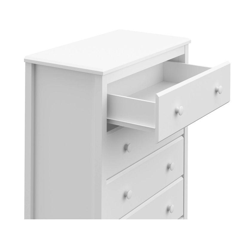 Storkcraft Alpine 4-Drawer White Nursery Dresser, GREENGUARD Certified