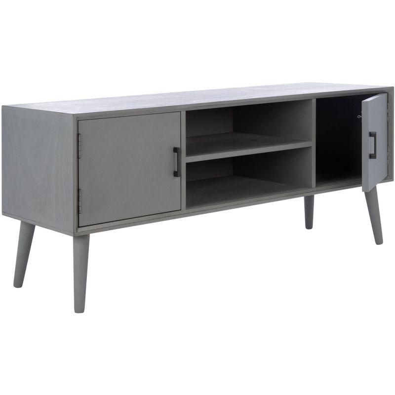 Sorrel Mid - Century Media Stand - Distressed Grey - Safavieh