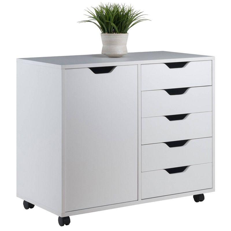 Halifax 5 Drawer 1 Side Cabinet - Winsome