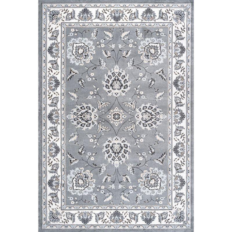 5'x 8' Cherie French Cottage Area Rug, Gray/Cream - JONATHAN Y