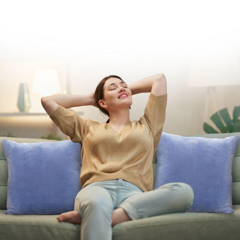 Cheer Collection Reversible Throw Pillow (Set of 2)