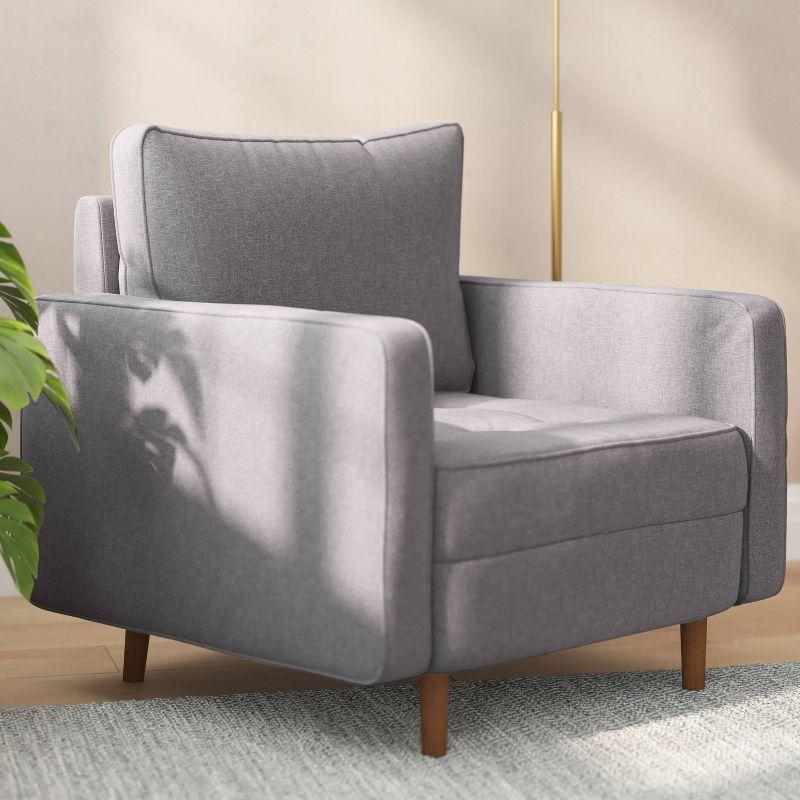 Taylor & Logan Hendrix Tufted Mid Century Modern Armchair