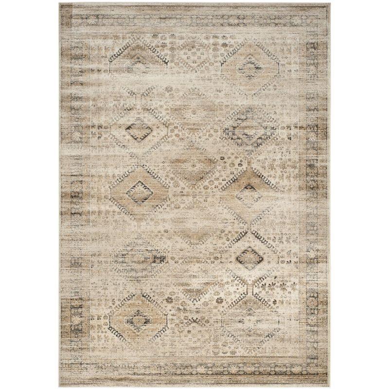 Vintage VTG118 Power Loomed Indoor Skid-Resistant Area Rug - Stone - 10'x14' - Safavieh