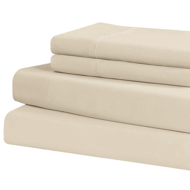 Swift Home | 3-Piece Solid Microfiber Sheet Set Gray Twin XL