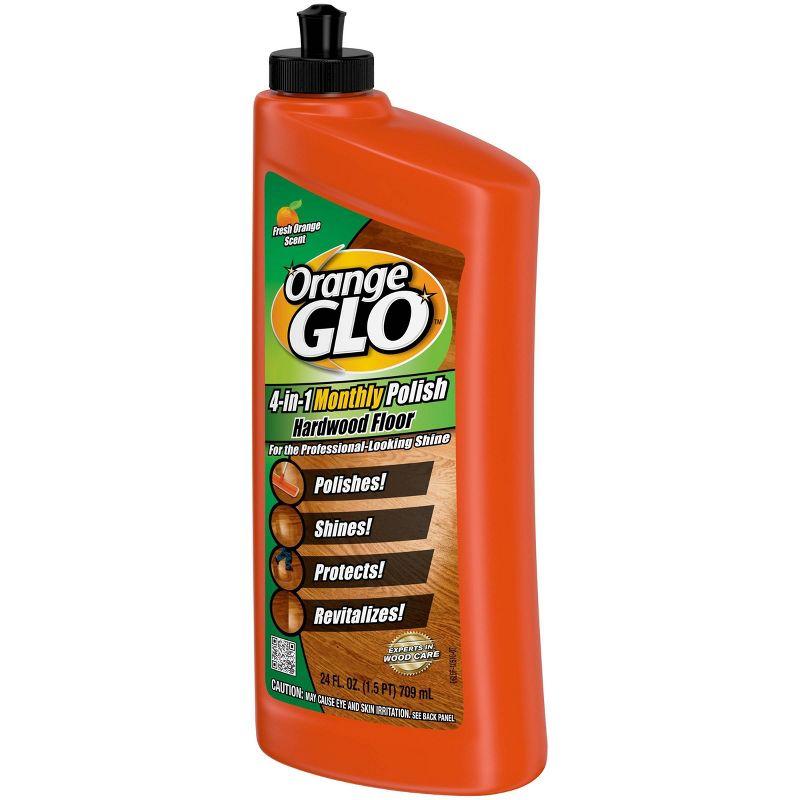 Orange Glo 4-in-1 Monthly Hardwood Floor Polish Orange Scent - 24 fl oz