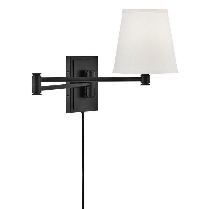 Janis Single Light Steel Dimmable Plug-in Swing Arm Sconce