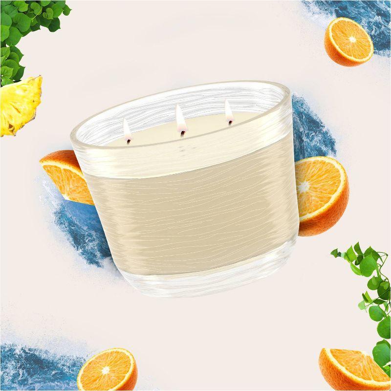 Glade 3 Wick Candle - Coastal Sunshine Citrus - 6.8oz
