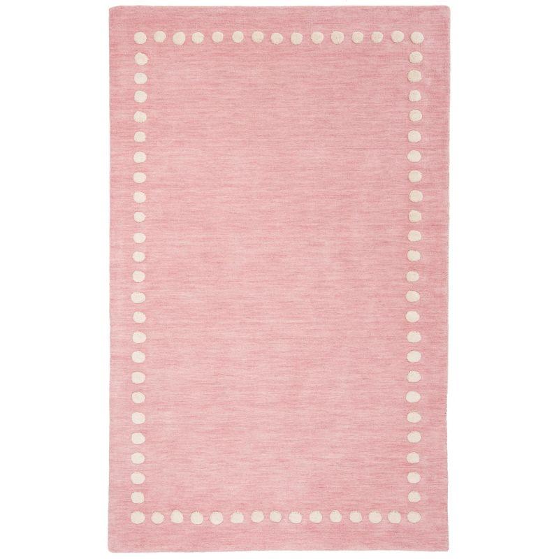 Safavieh Kids SFK802 Hand Loomed Indoor Area Rug - Pink - 5'x8' - Safavieh