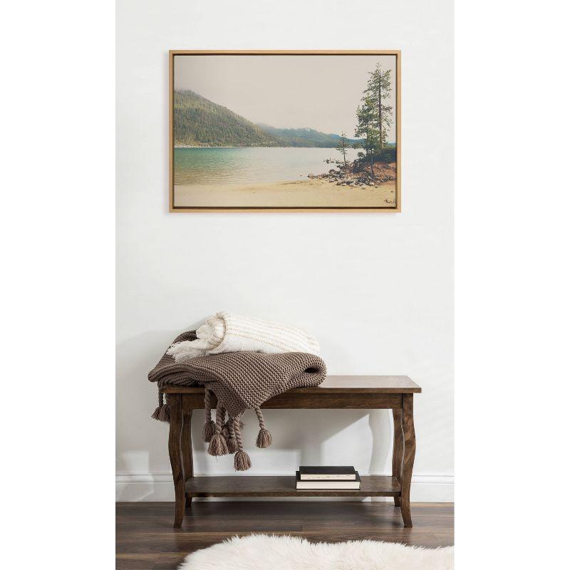 Sylvie Lake Tahoe California Framed Canvas by Laura Evans - Kate & Laurel All Things Decor