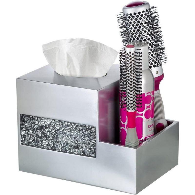Creative Scents Brushed Nickel Tissue Box Cover