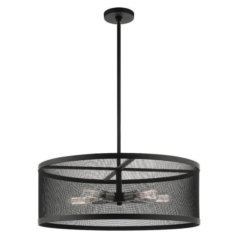 Livex Lighting Industro 5 - Light Chandelier in  Black/Brushed Nickel