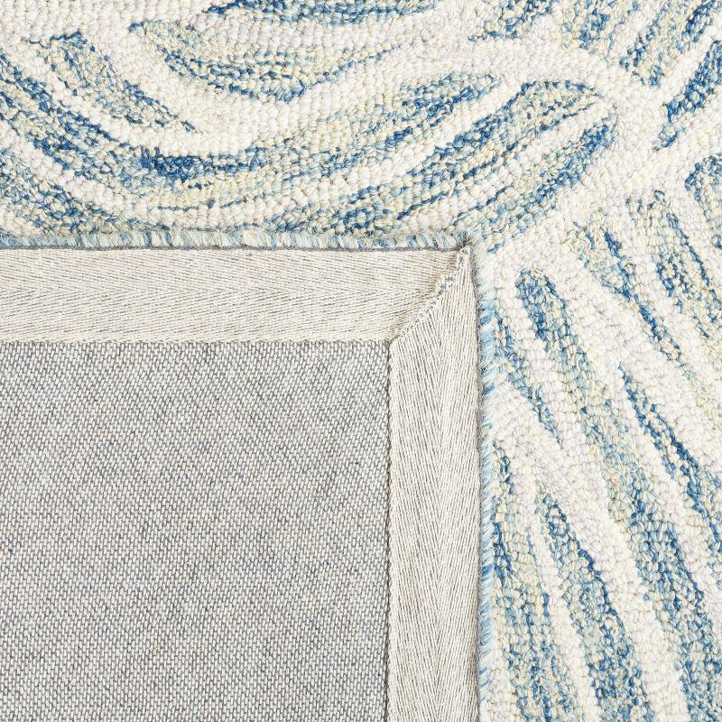 Metro MET451 Hand Tufted Indoor Area Rug - Blue/Ivory - 4'x6' - Safavieh