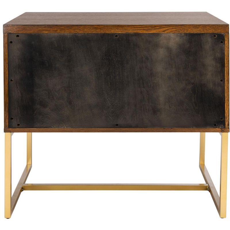 Estelle Nightstand - FOX6262 - Walnut - Safavieh Couture