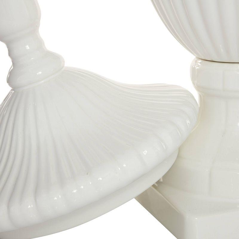 26" Modern Ceramic Urn Vase White - Olivia & May: Large Tabletop Decor, Novelty Design