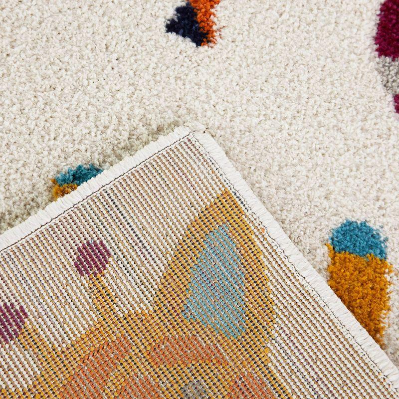 5'3"x7' Henry Animals Kids' Rug Cream - Balta Rugs: Jungle Animals, Kids Room Carpet, UV & Stain Resistant