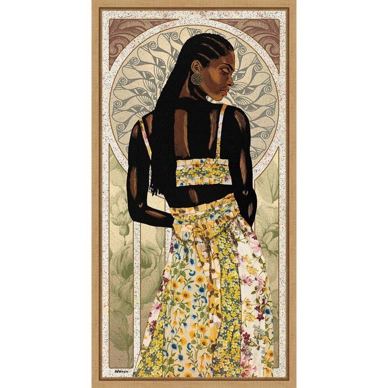 Amanti Art Natural Beauty in Gold II by Alonzo Saunders Framed Wall Art Print