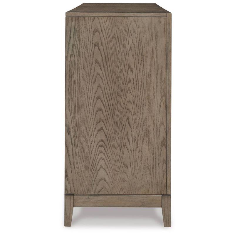 Chrestner Dining Server Black/Gray - Signature Design by Ashley: Contemporary Storage, 4-Door Sideboard