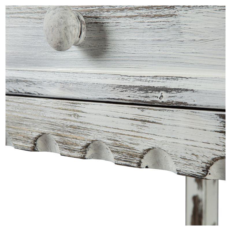 Rustic Cottage End Table - Rustic Antique Finish - Alaterre