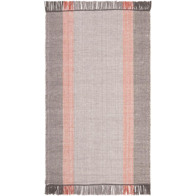 Montauk MTK301 Hand Woven Indoor Accent Rug - Terracotta/Grey - 3'x5' - Safavieh