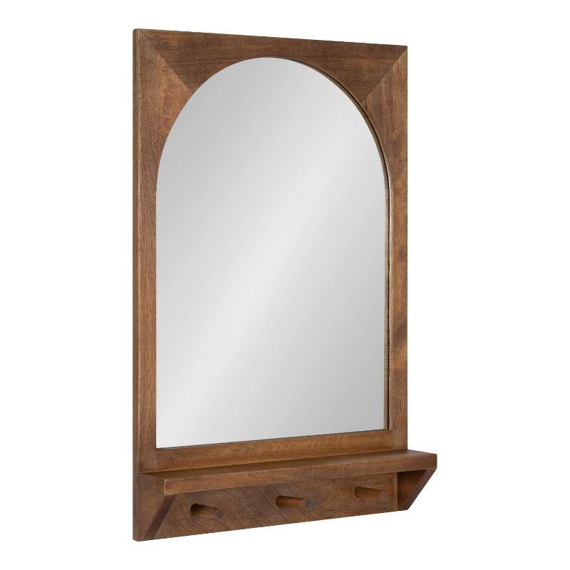 Kate and Laurel Andover Functional Mirror - Brown, 20x30