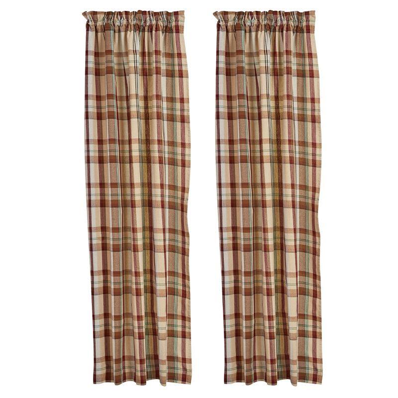 Park Designs Gamekeeper Plaid Panel Pair 72" x 63"