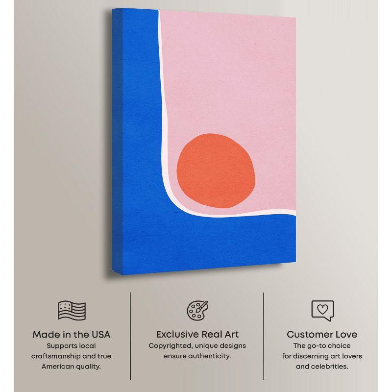 Art Remedy A Loner Sun Modern Abstract Geometric Wall Art by Art Remedy