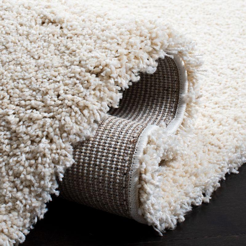 Milan Shag SG180 Power Loomed Indoor Area Rug - Ivory - 7'x7' - Safavieh