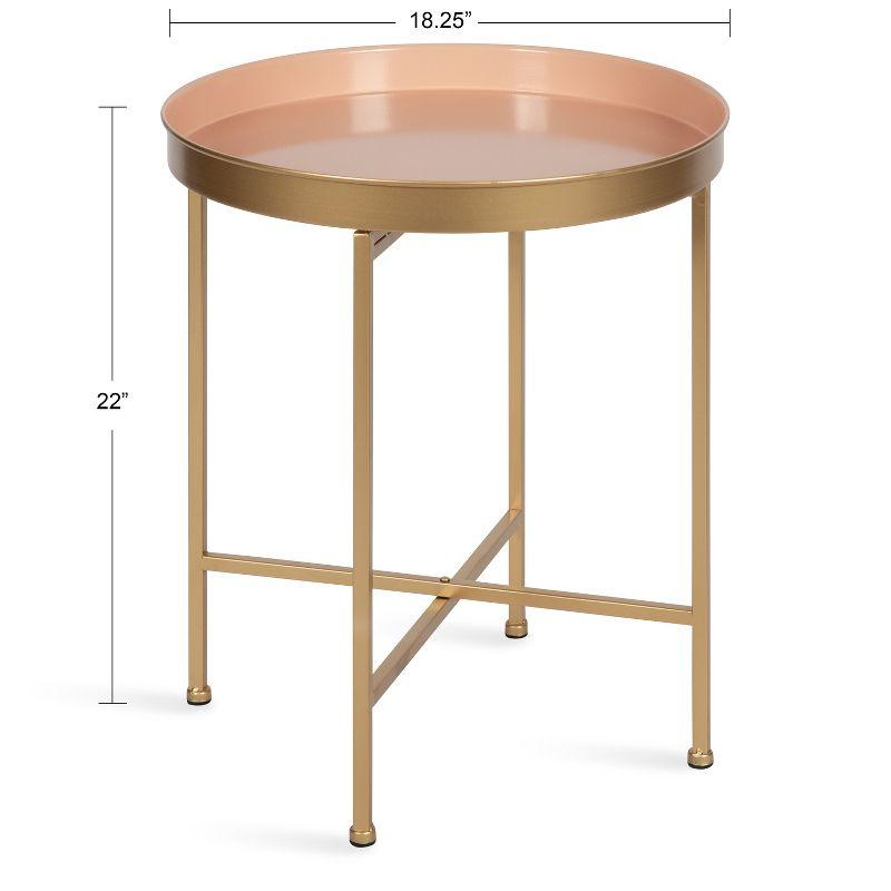 Kate and Laurel Celia Round Metal Side Table